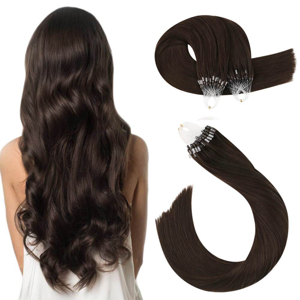 Ugeat Hair Extensions Micro Beads Human Hair
