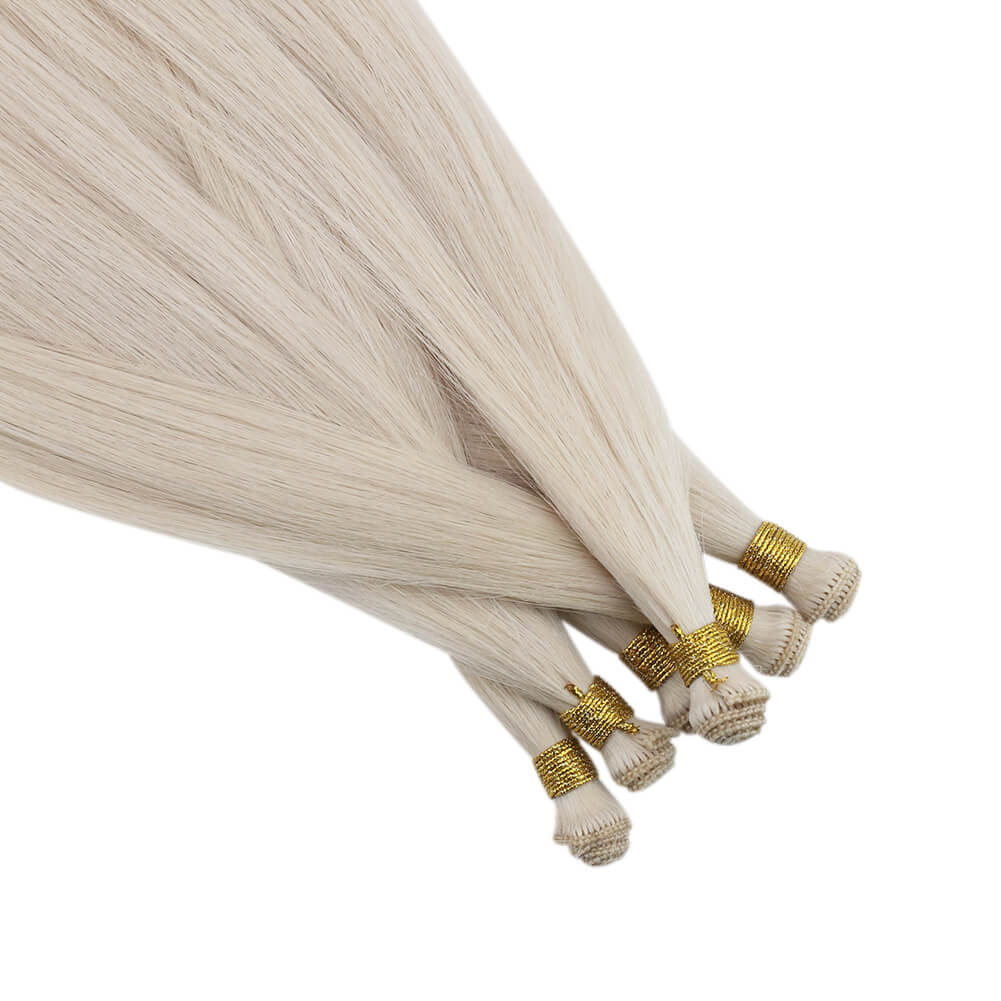 virgin hair extensions human hair hand-tied weft
