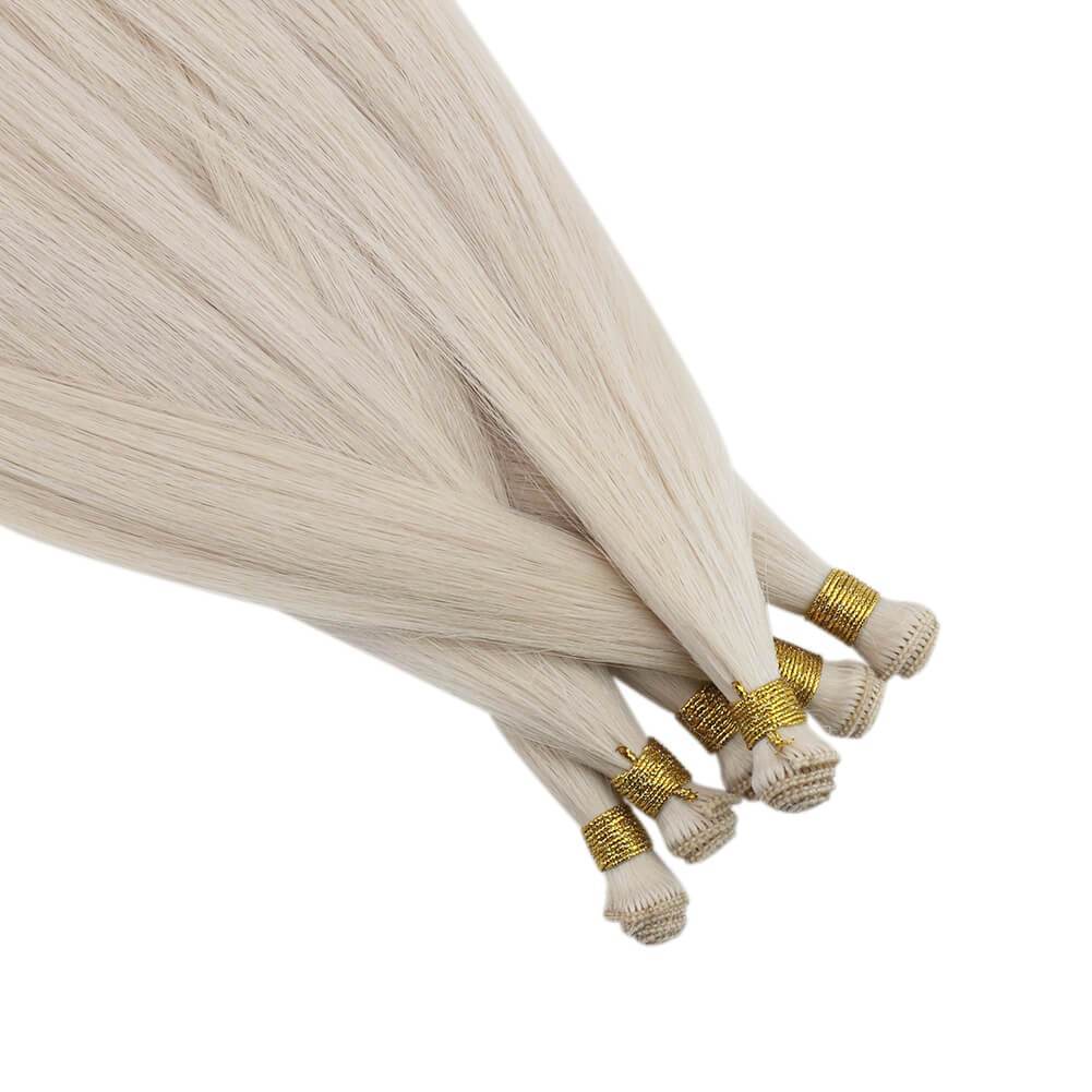 Hand-tied Weft Bundle Human Hair Sew in Extensions Virgin Human Hair