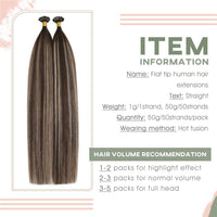 Flat Tip Hair Extensions 100% Real Human Hair