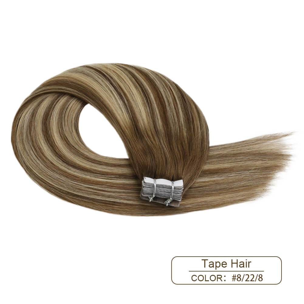 remy hair extensions tape in human hair
