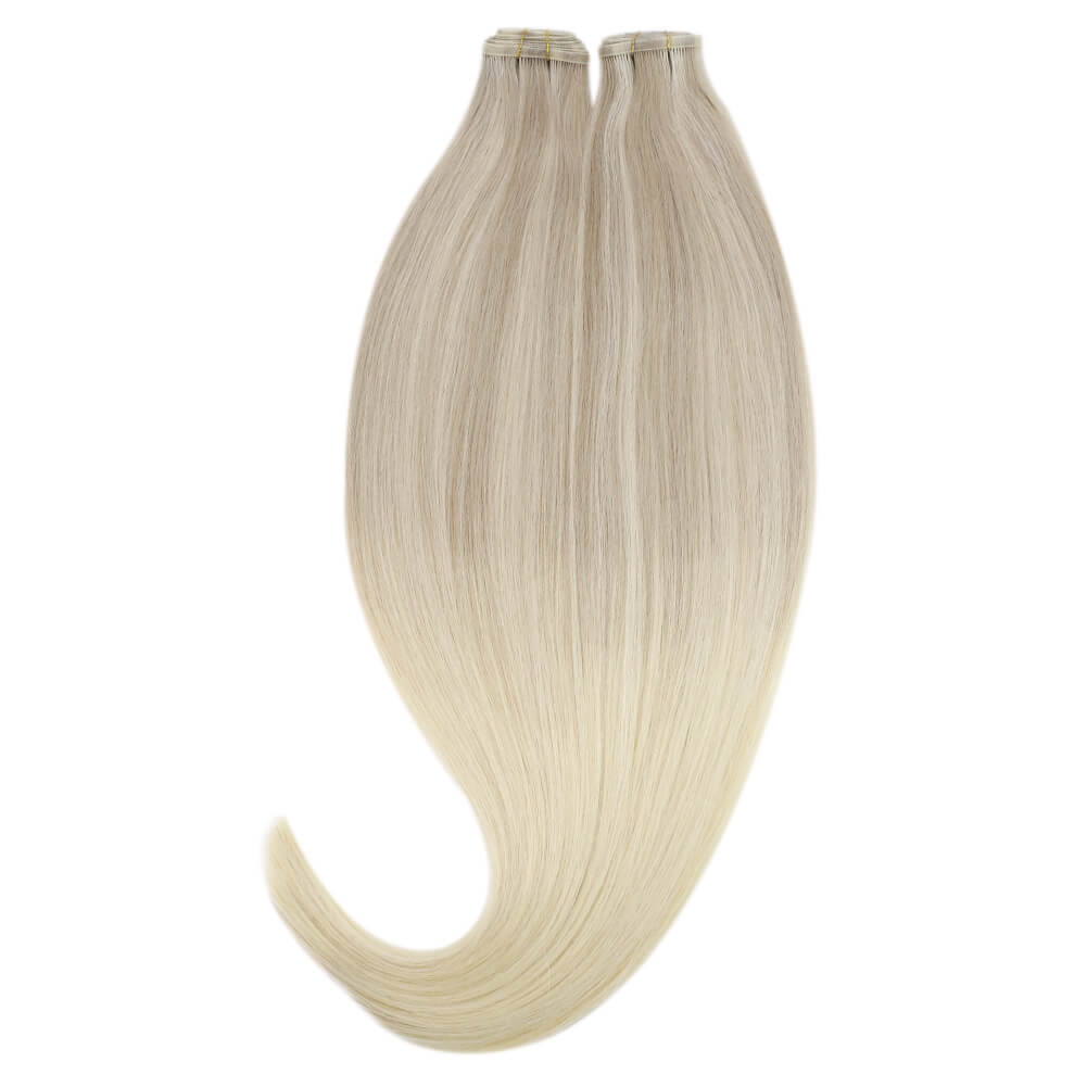 Virgin Flat Silk Weft Hair Extensions 18/22/60