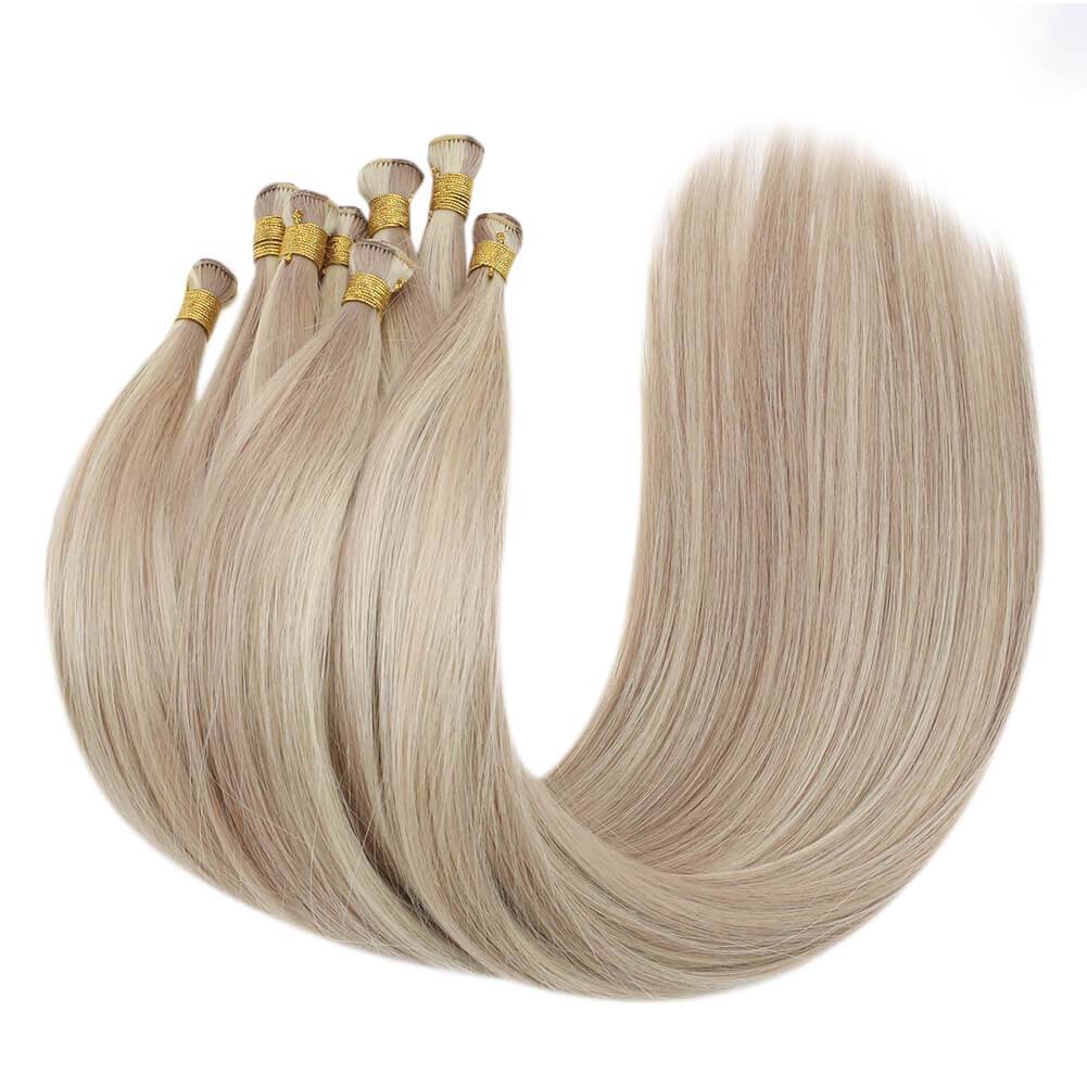 Hand-tied Real Human Hair Weft Highlithed