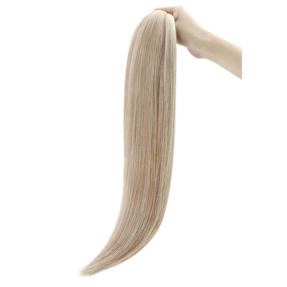 Hand-tied Real Human Hair Weft Highlithed