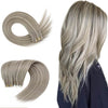 Brown Hightlighted Tape in Real Human Virgin Hair Extensions #19A/60