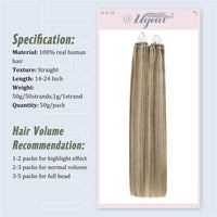 Invisible Micro Links Human Hair Extensions Remy Hair