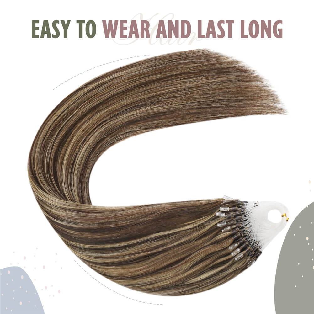 Blonde Micro Ring Human Hair Extensions