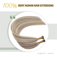 Ugeat Keratin I Tip Human Hair Extensions 40Gram
