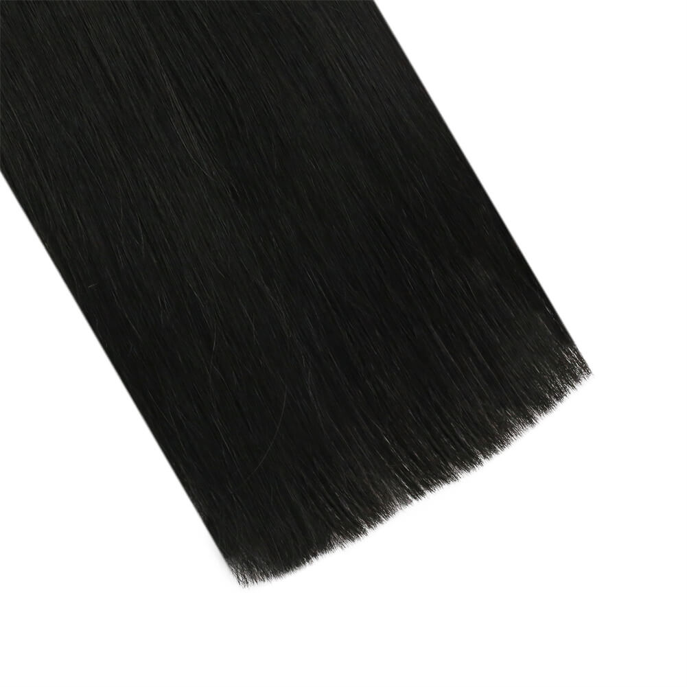 Natural Black Nano Beads Real Hair Extensions