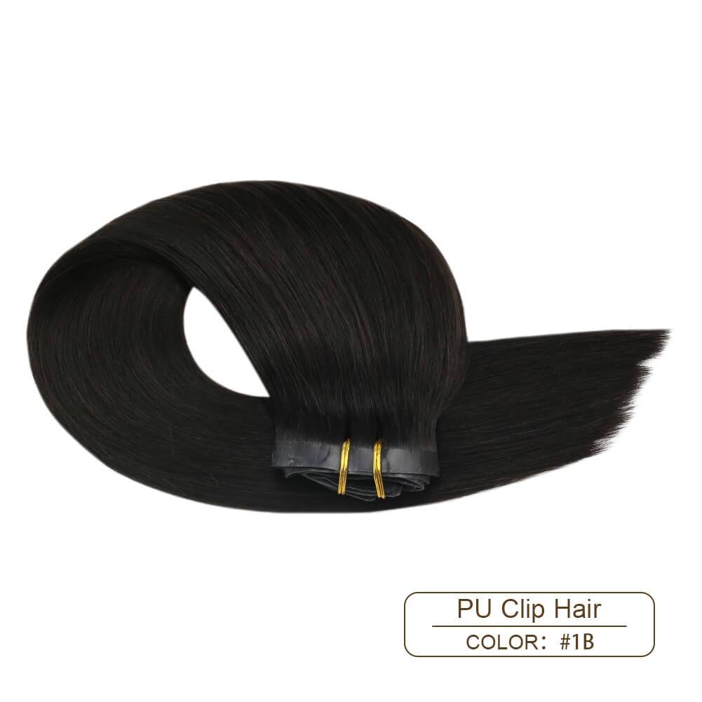 1B Full Head 7P Thick Hair Clip in Extension