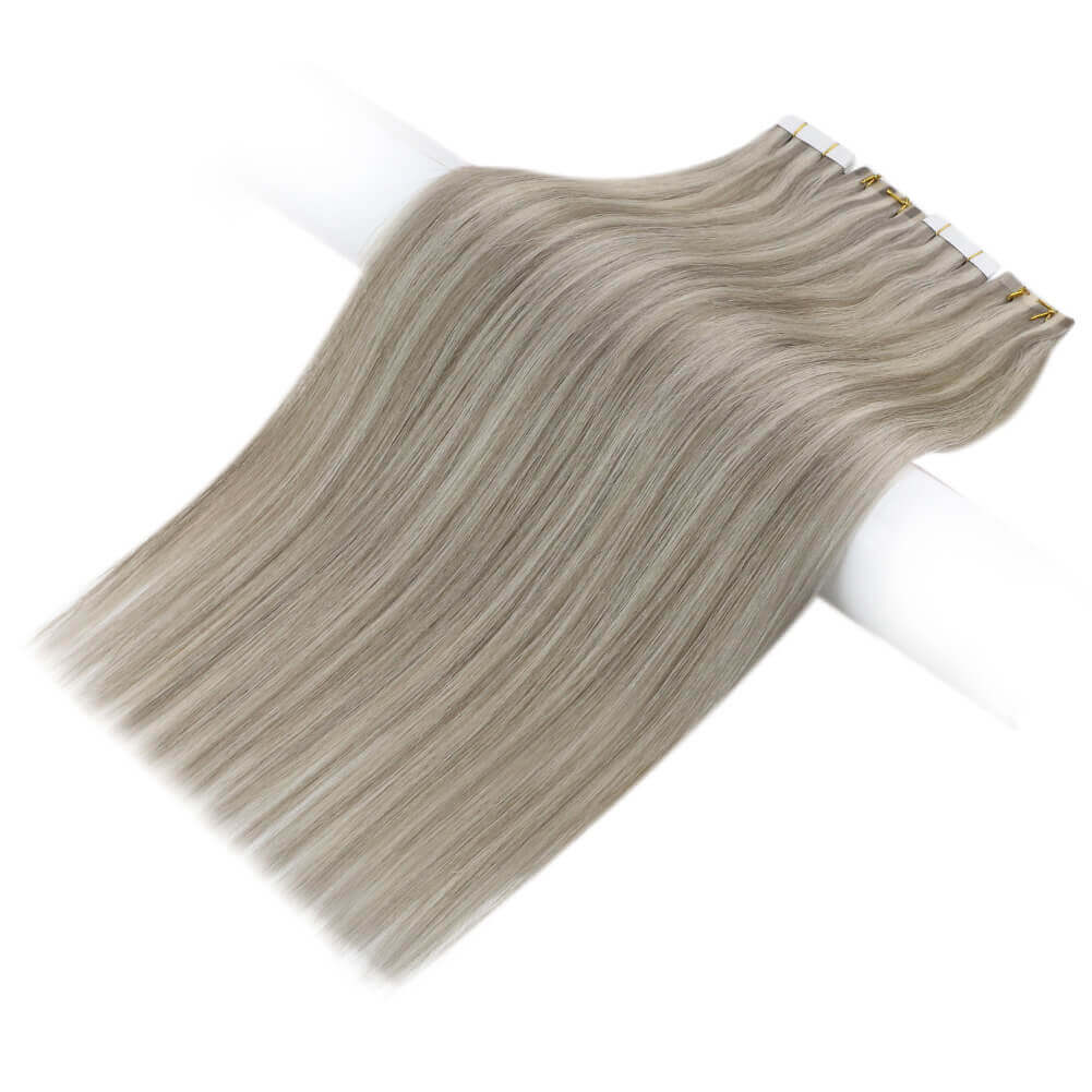 Virgin Human Hair Extensions Tape in 18 Inch
