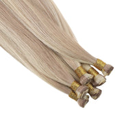 invisible human hair weft hand-tied hair weft