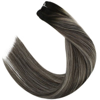 hair bundles deals human hair with silver and black