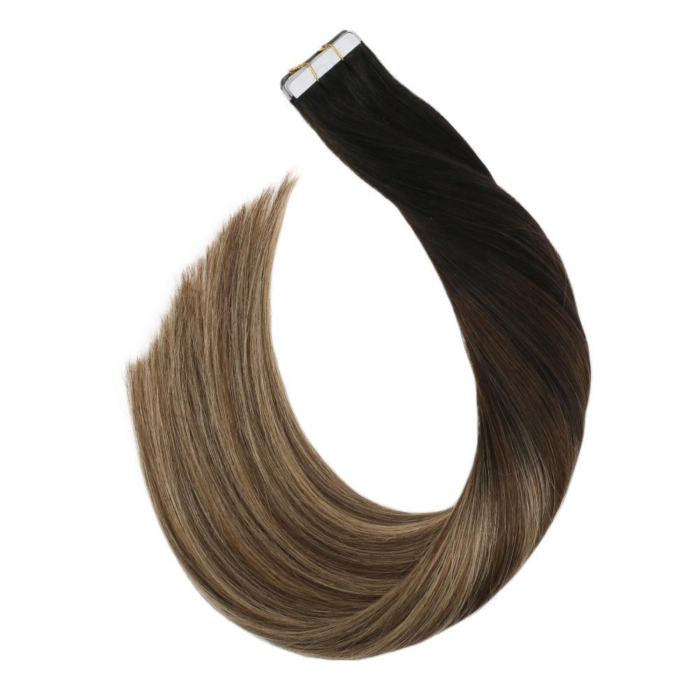 Remy Human Hair Extension Real Thick Hair 1B/6/16 | Ugeat