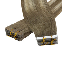 balayage tape in hair extensions virgin hair