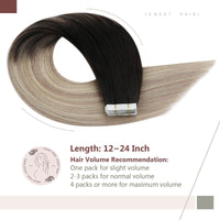Tape on Human Hair Extensions 50g 100% Real Human Remy Hair