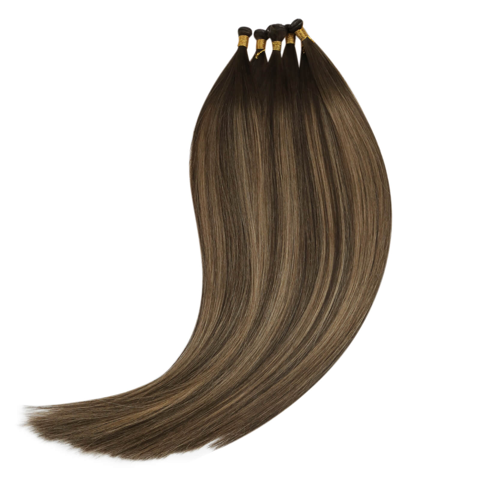 Genius Wefts Human Hair Extensions Silky Straight