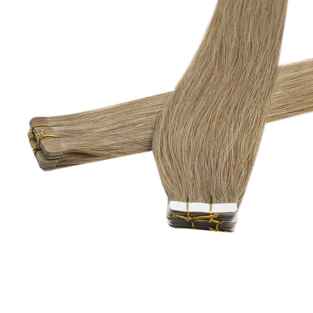 blonde balayage tape in hair extensions human hair