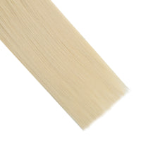 seamless tape in hair extensions platinum blonde