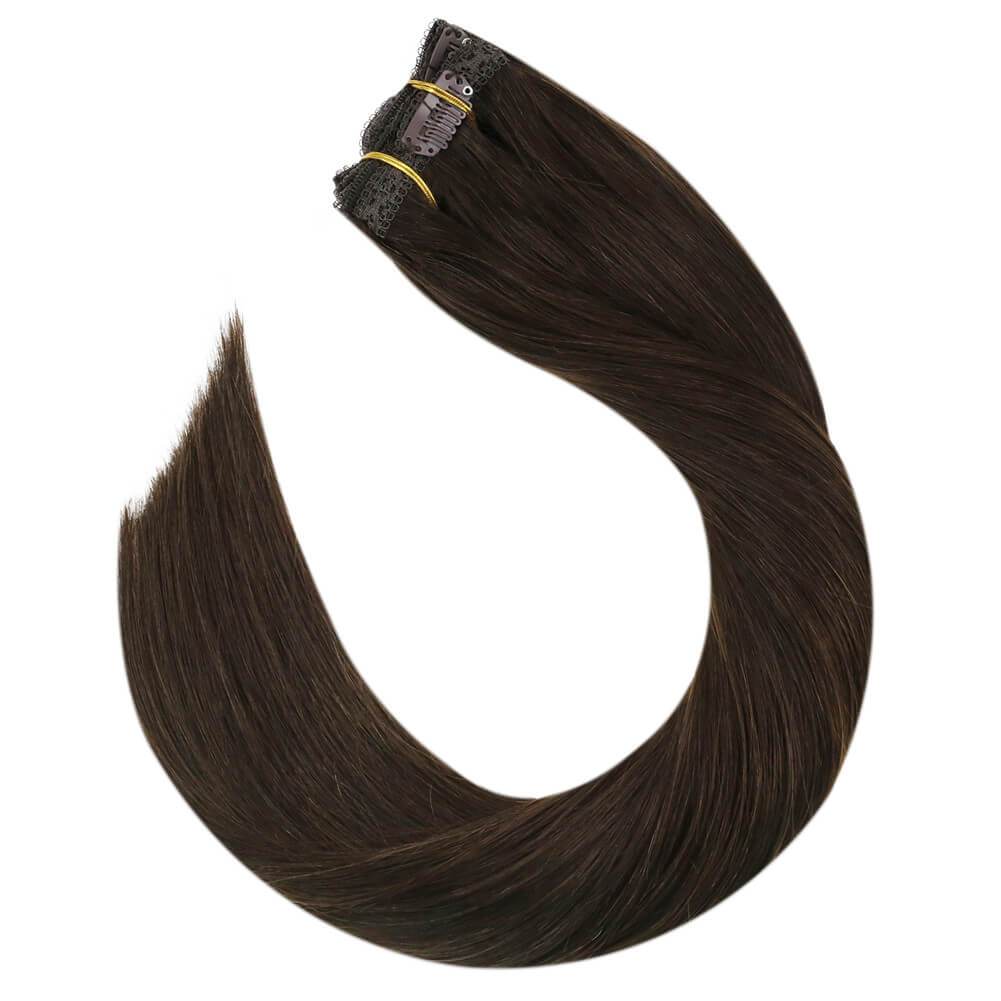 natural hair extensions clip