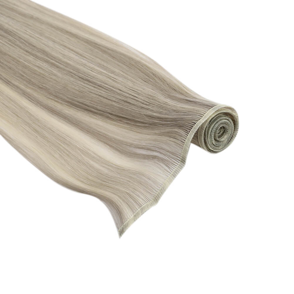 Highlighted Seamless Weft Flat Silk Weft Hair Extensions
