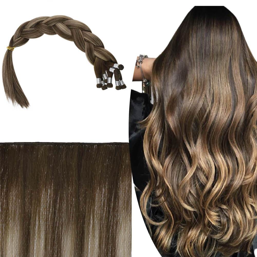 full cuticle hand-tied hair extensions