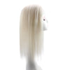 hair topper natural hair platinum blonde virgin hair