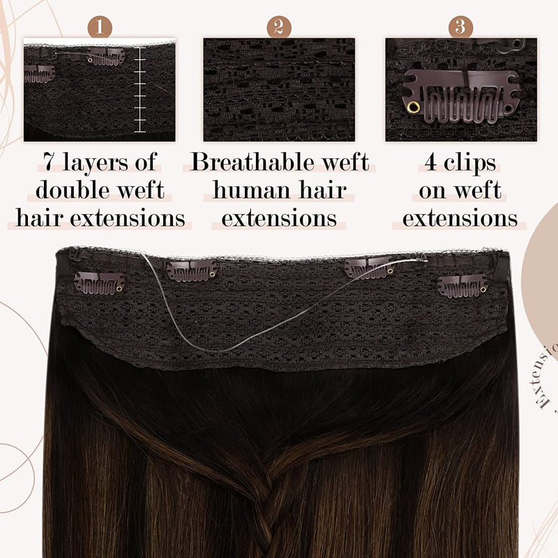 halo extensions real human hair 20
