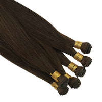 hand made human hair weft sew in extensions