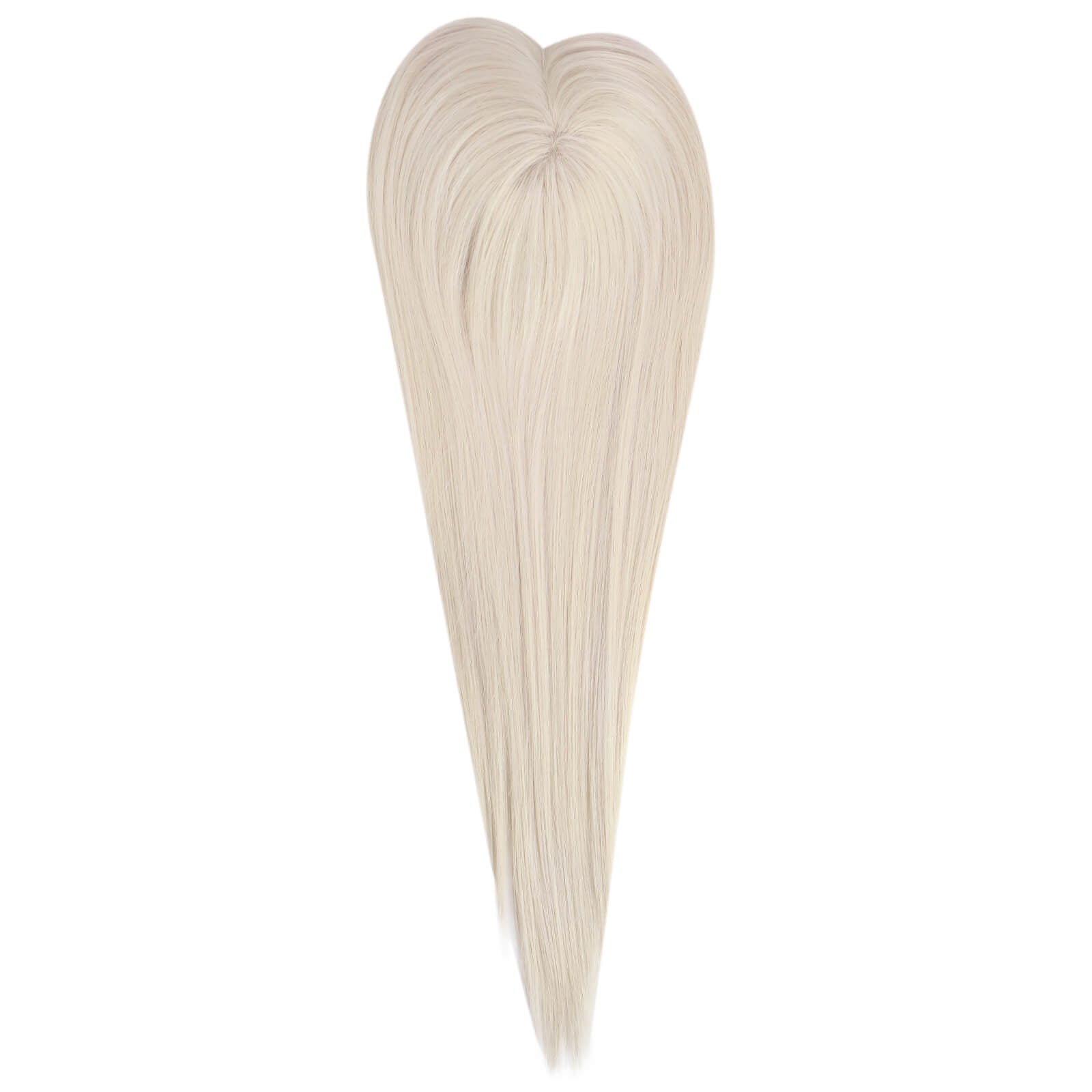 Virgin Hair Topper Platinum Blonde Wiglets Toppee 60