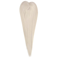 Virgin Hair Topper Platinum Blonde Wiglets Toppee #60