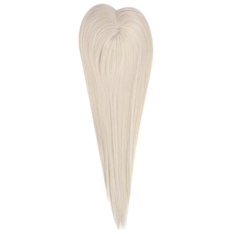 Virgin Hair Topper Platinum Blonde Wiglets Toppee #60