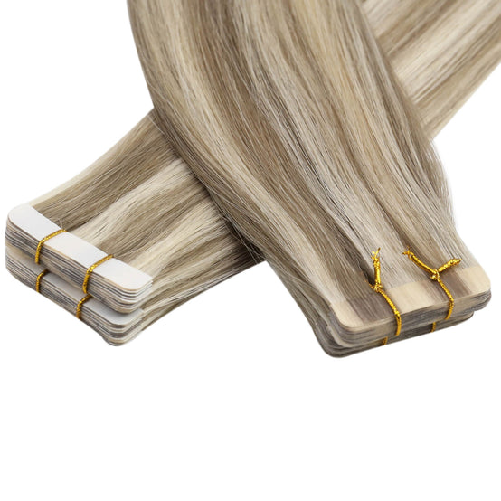 highlight virgin tape in human hair