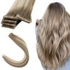 Invisible Injection Tape in Hair Extensions Virgin Human Hair Balayage #8/8/613