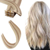 Invisible Seamless PU Injection Tape Hair Extensions Ash Blonde Highlighted P18/613