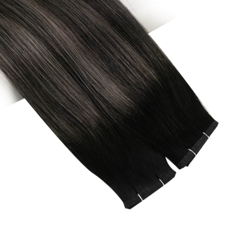 flat weft extensions for black hair