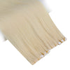 blonde human hair tape in extensions