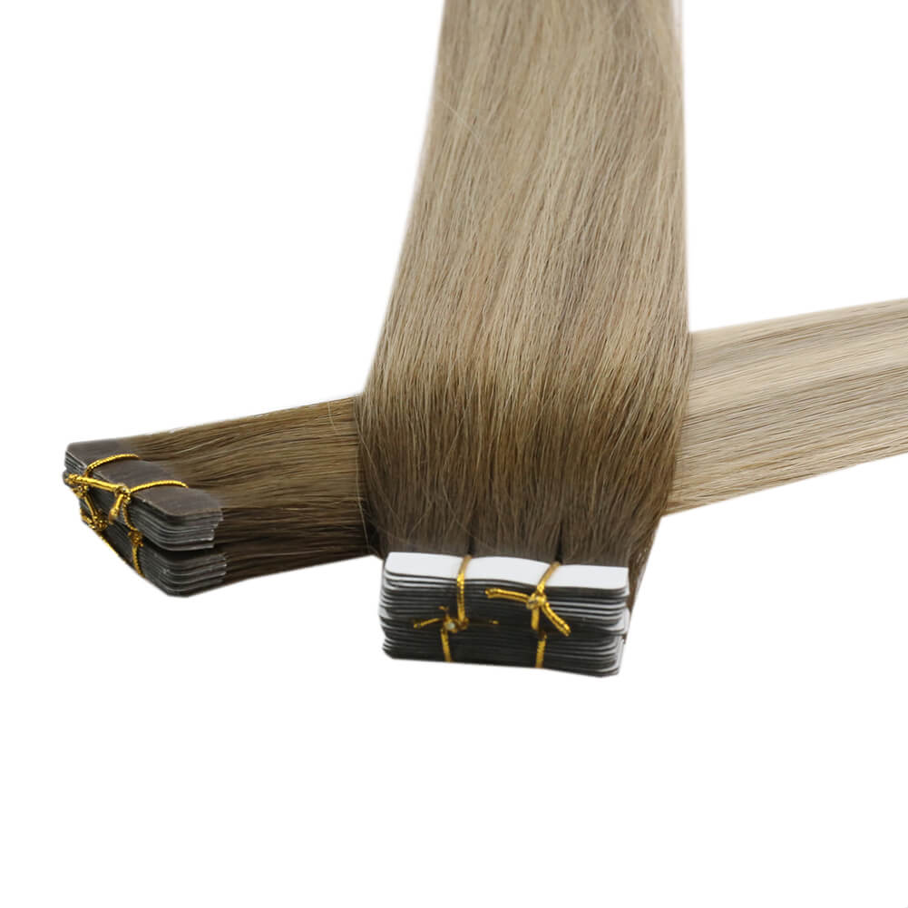 invisible tape in human hair extensions virgin hair