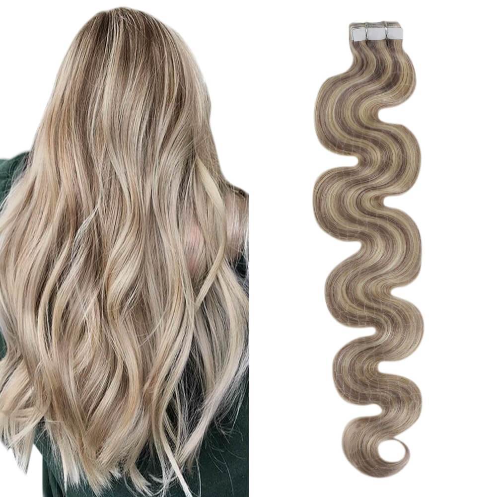 Hair Extensions Tape in Human Hair