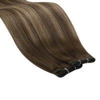 invisible virgin flat silk weft extensions