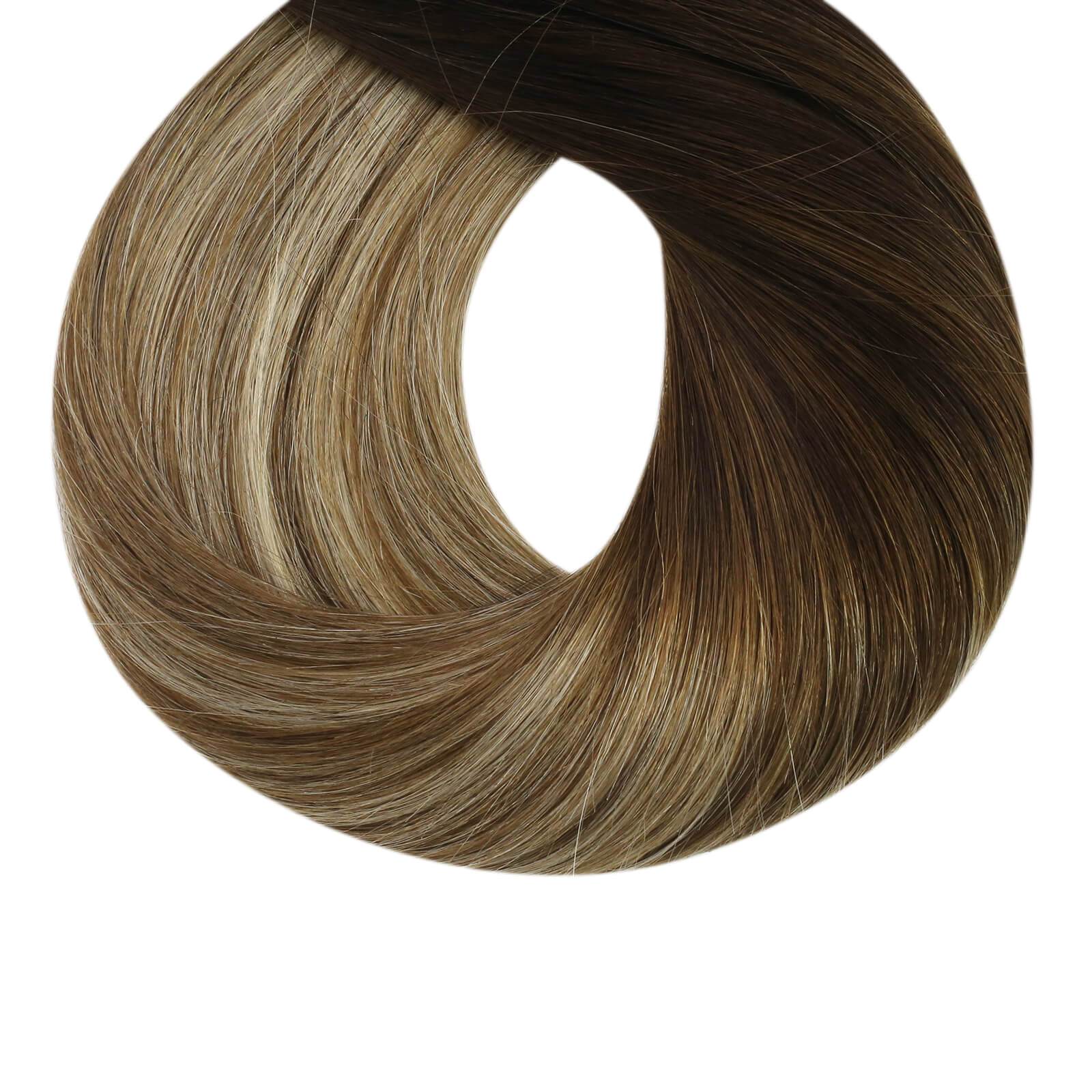 Tape Hair Extensions Human Hair 12 Inch Tape in Balayage Extensions