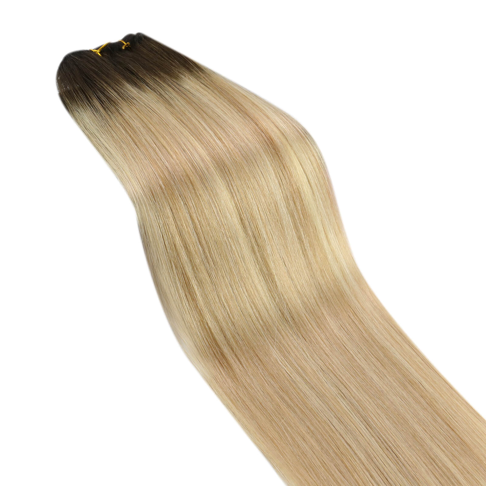 Hair Bundle Human Hair Remy Hair High Quality Ombre Brown with Blonde 3/8/22