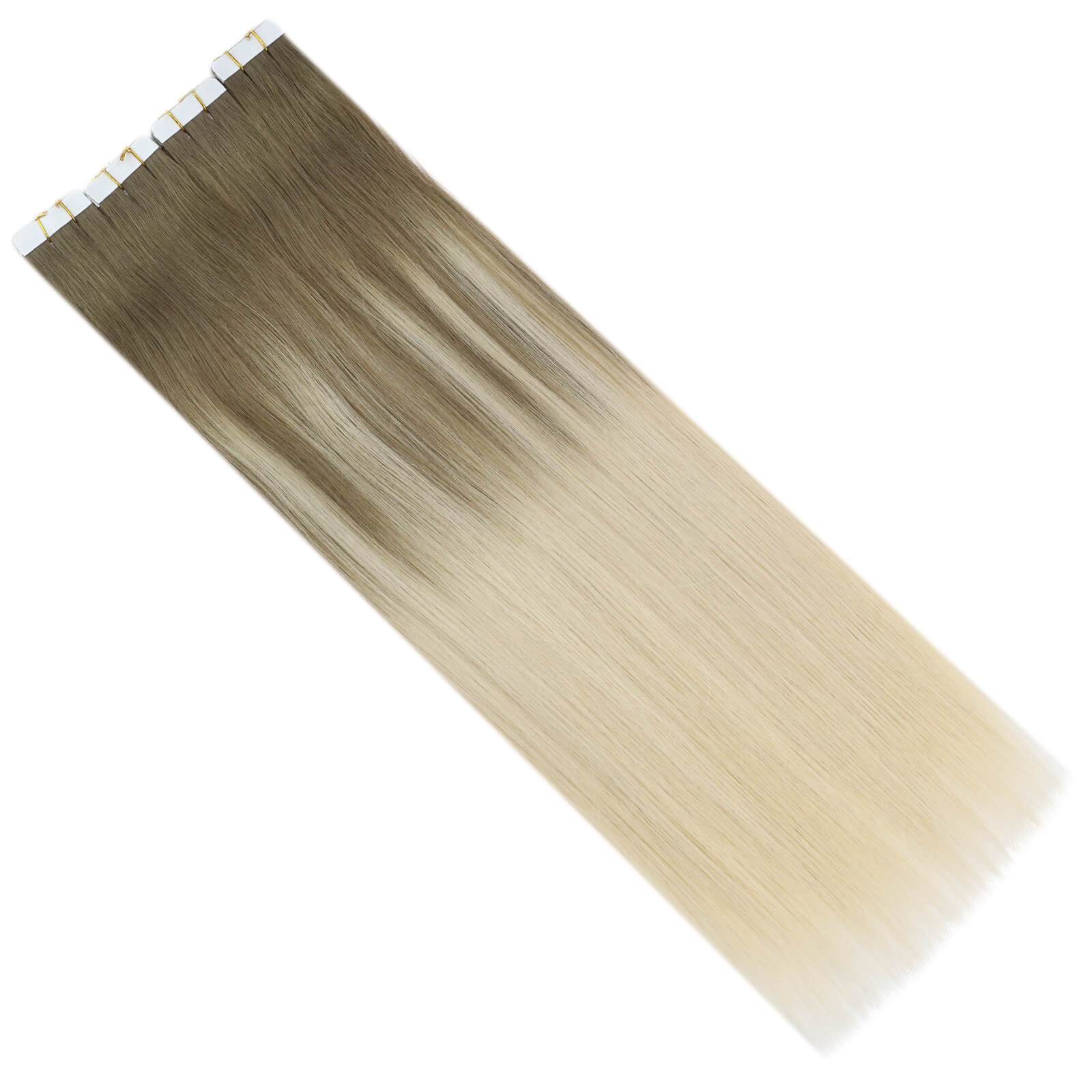 virgin tape in balayage ombre tape on hair extensions