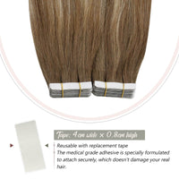 Tape in Hair Extensions Invisible hair extensions virgin hair