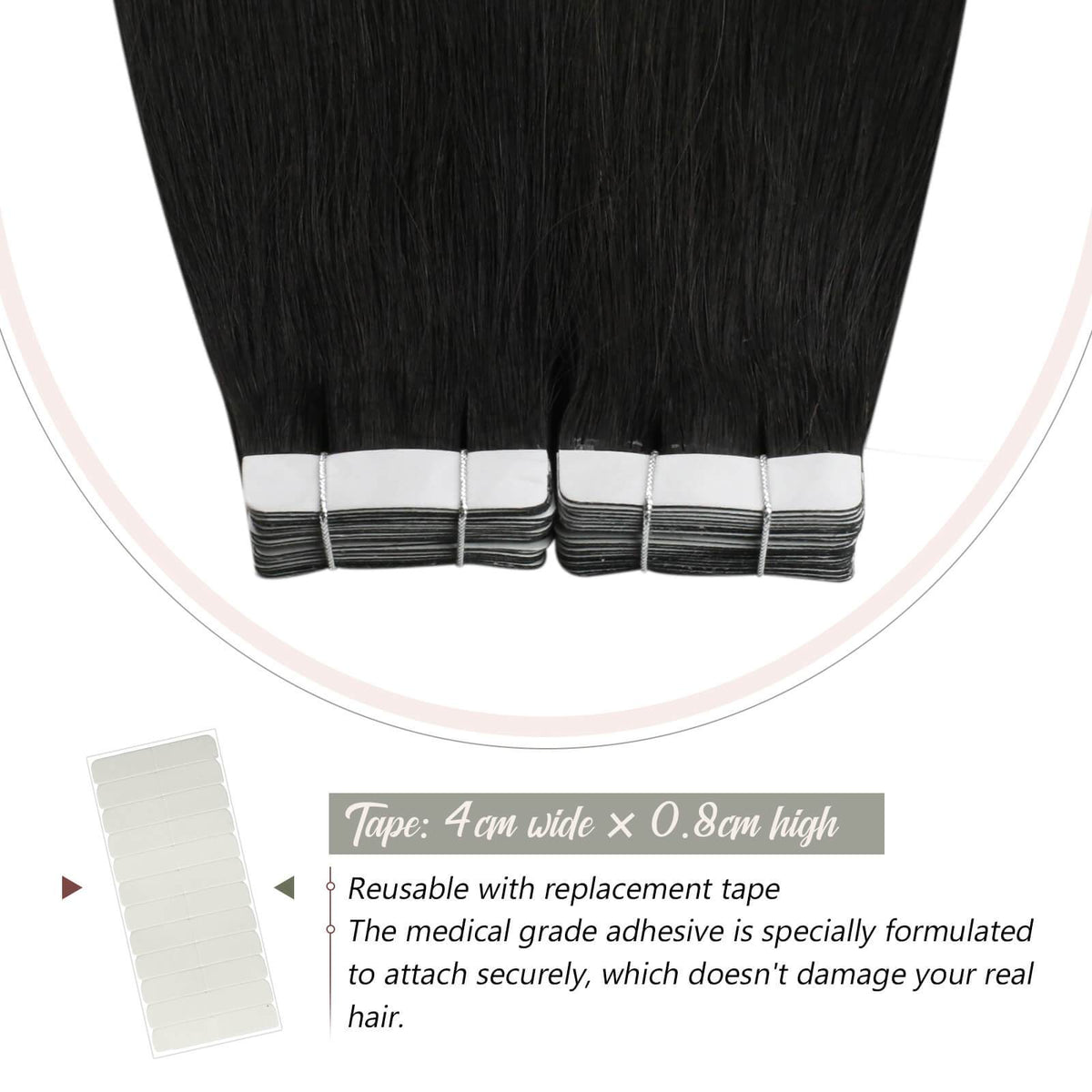 Skin Weft Tape in Extensions