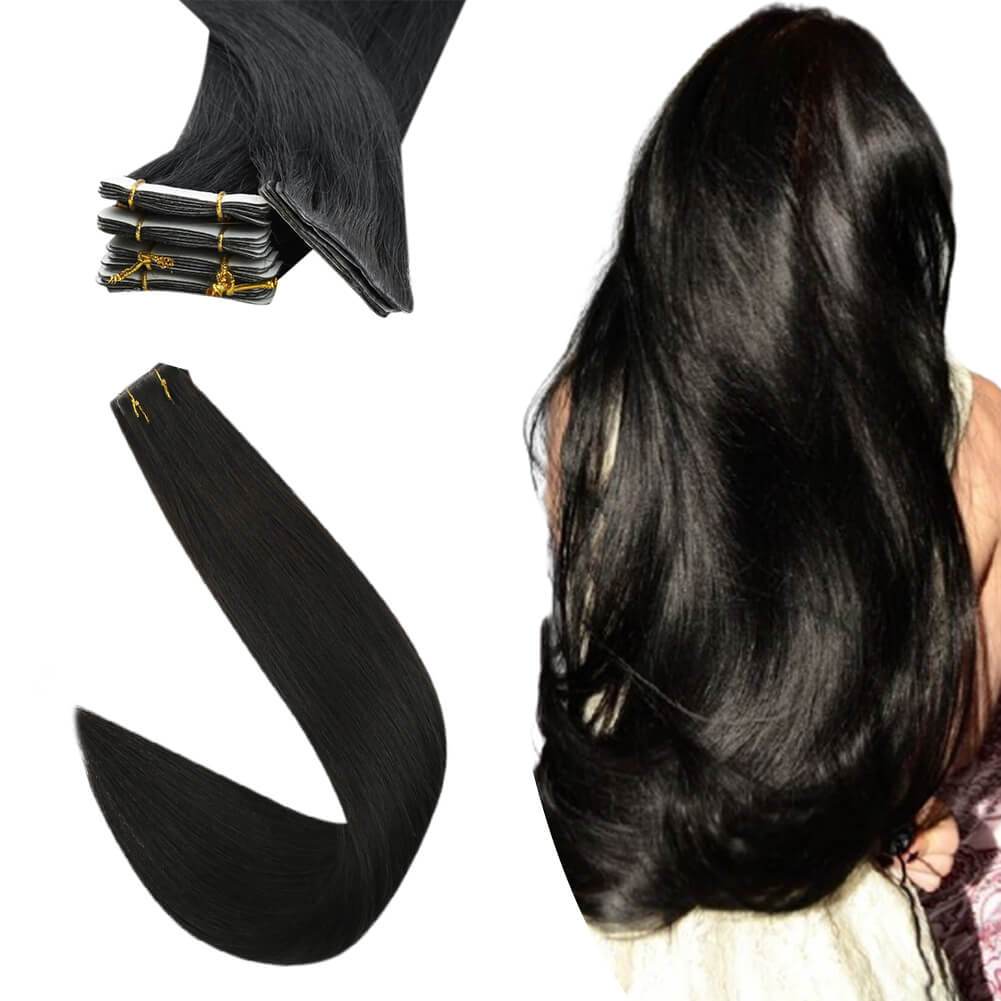 Virgin Hair 100% Human Hair  tape on hair extensions