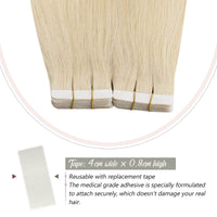 Ugeat Hair Extension Tape in Human Hair