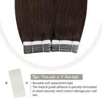 Double Side Glue on Human Hair Extensions