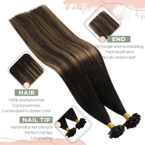 Best U tip Fusion Hair Extensions Full Head for Sale – UgeatHair ...