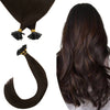 Virgin U tip Hair Extensions Dark Brown Color Remy Human Hair #2